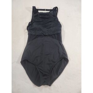 Slimming‎ Dreamsuit by Miracle Brands One Piece Strappy Swimsuit Blue 8  Black